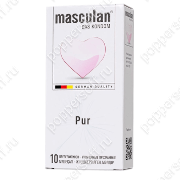 Супертонкие презервативы Masculan Pur - 10 шт